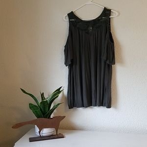 Sage Green Cold Shoulder